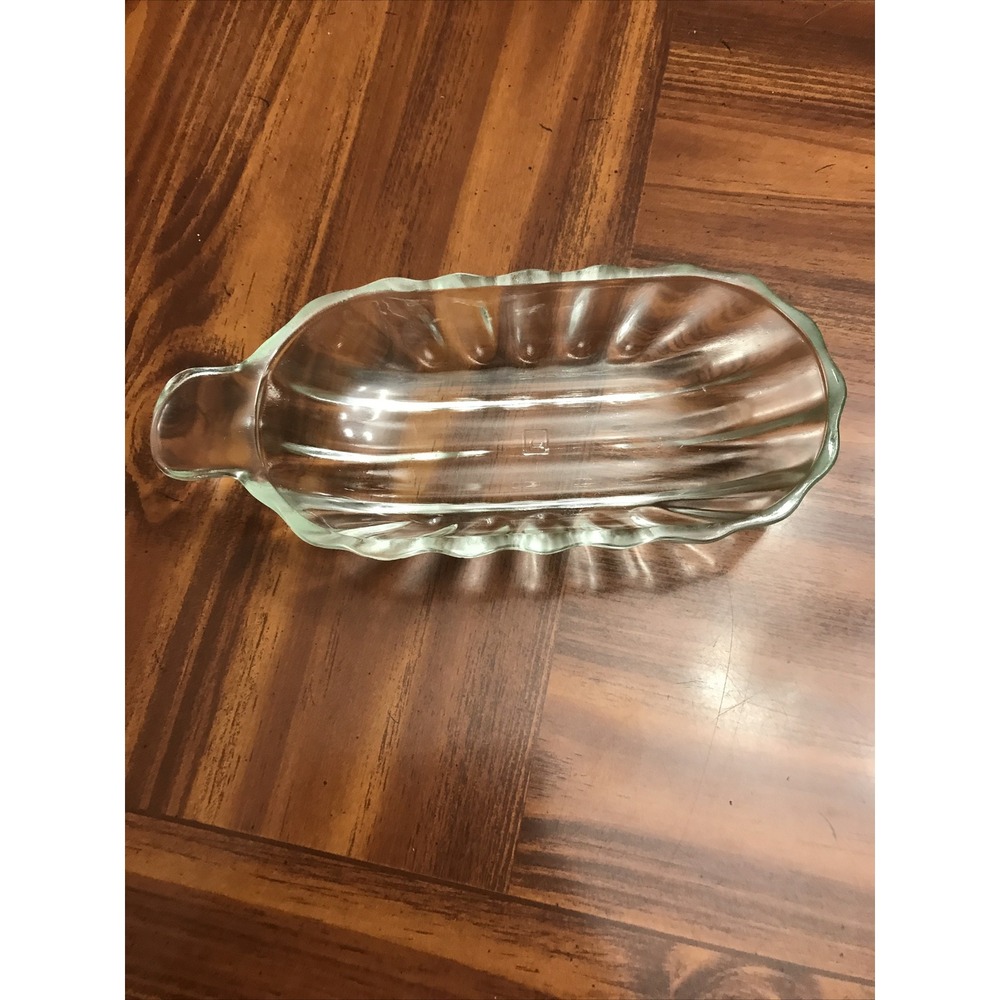 jeannette Clear Glass celery‎ Bowl Dish 9 Inches